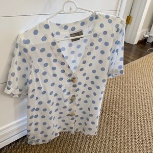 Blue Polka Dot ASOS top!
